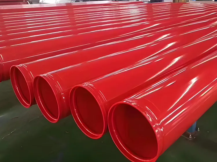 Ligtas at matibay na plastic-coated steel pipe piping system